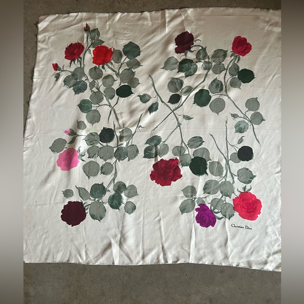 Vintage Dior silk scarf